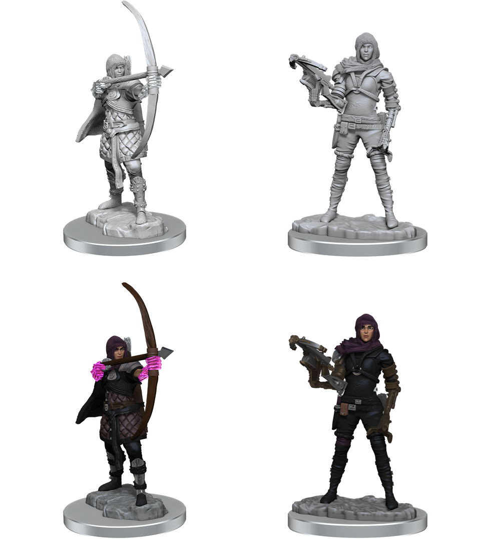 WIZKIDS UNPAINTED MINIS WV20 HUMAN ROGUE