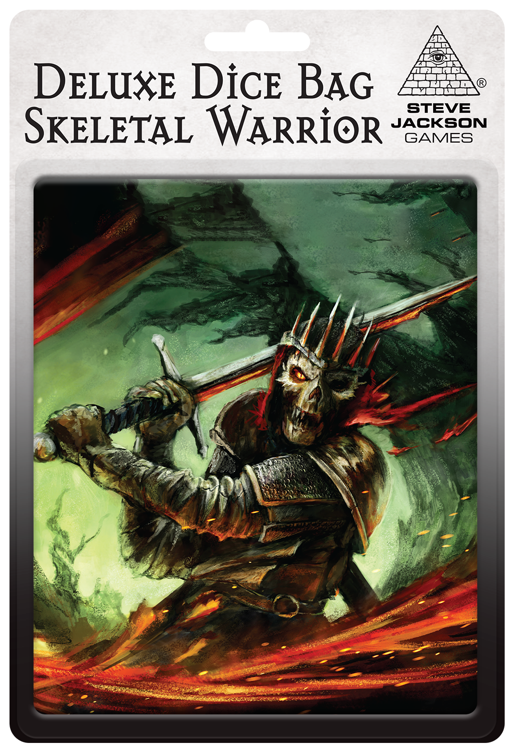 DELUXE DICE BAG - SKELETAL WARRIOR