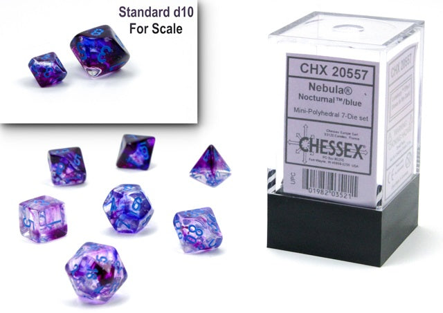 NEBULA MINI-POLYHEDRAL 7-DIE SET NOCT/BL LUMINARY