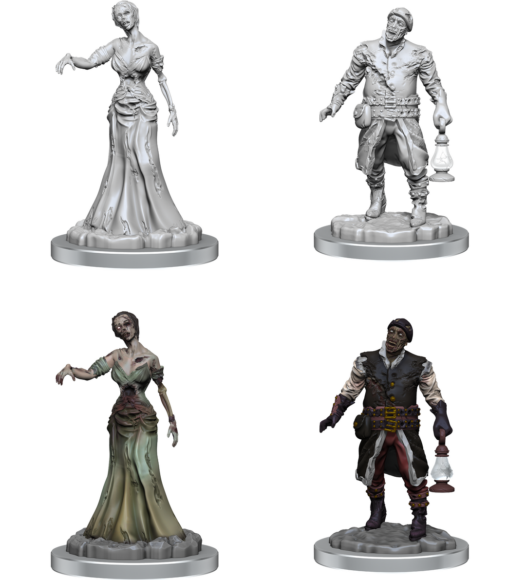WIZKIDS UNPAINTED MINIS WV18 ZOMBIES