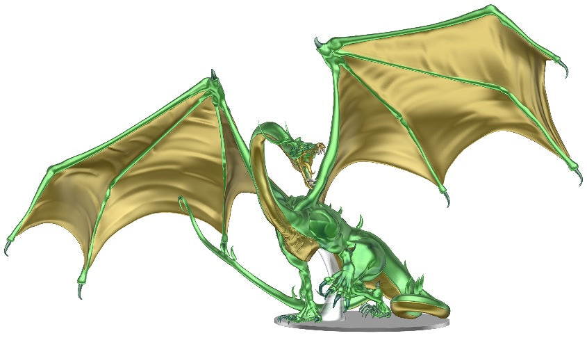 DND ICONS: ADULT EMERALD DRAGON PREMIUM | The CG Realm