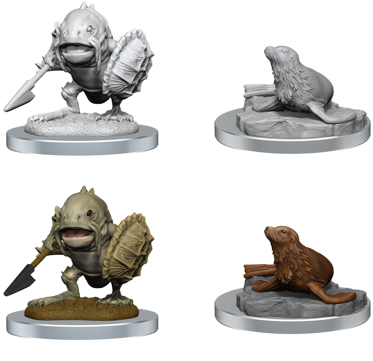 DND UNPAINTED MINIS WV20 LOCATHAH AND SEAL | The CG Realm