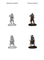 D&D unpainted Miniature Deep Cuts Elf Female Bard