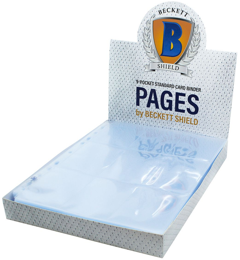 BECKETT SHIELD PAGES 9 POCKET 100CT