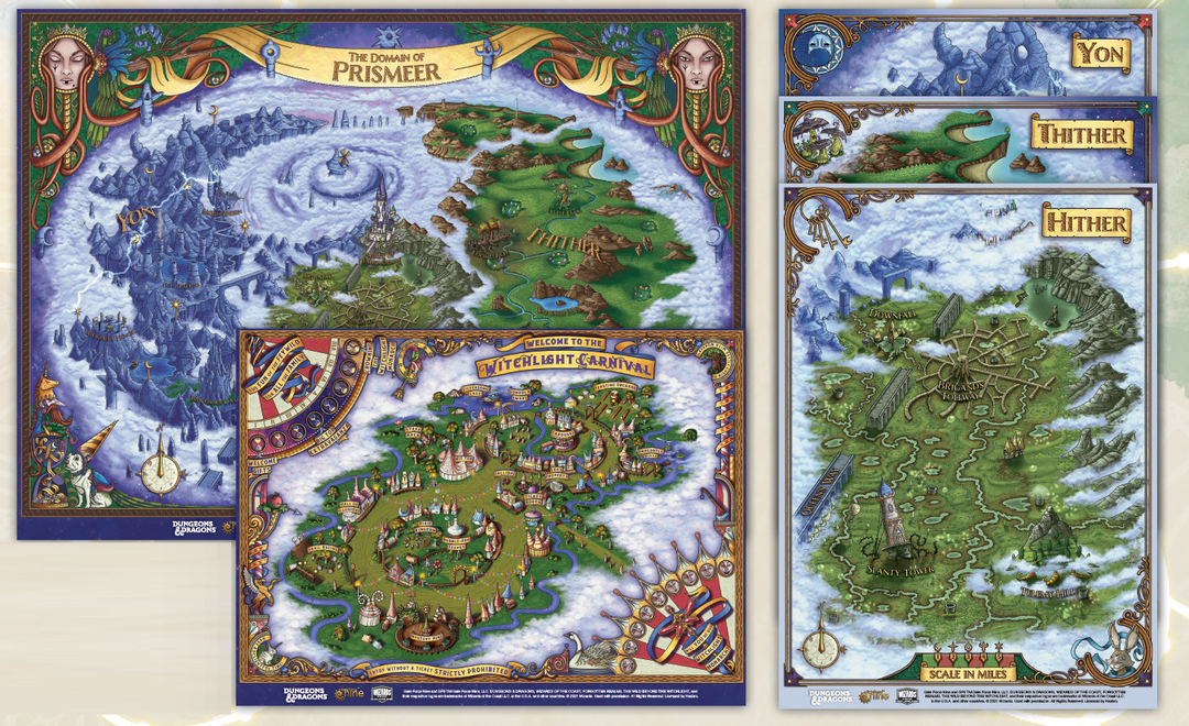DND MAP SET THE WILD BEYOND THE WITCHLIGHT