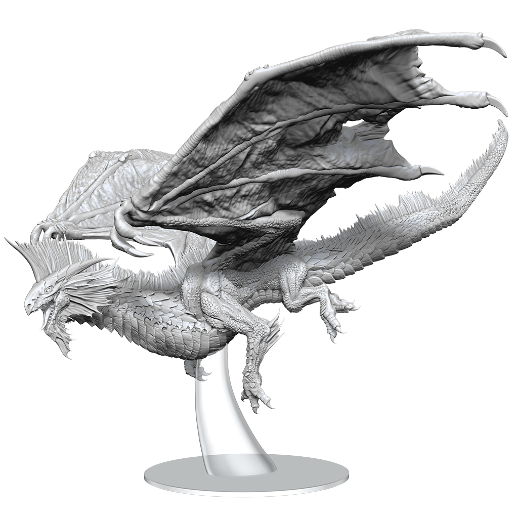 DND UNPAINTED MINIS ADULT SILVER DRAGON (Release Date: 2022 Q3/Q4) | The CG Realm