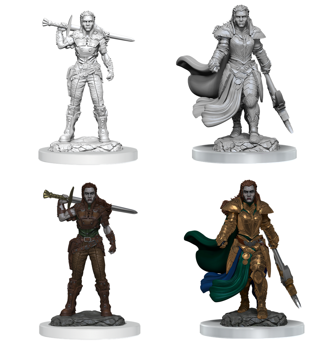 DND UNPAINTED MINIS WV20 ORC FIGHTER FEMALE | The CG Realm