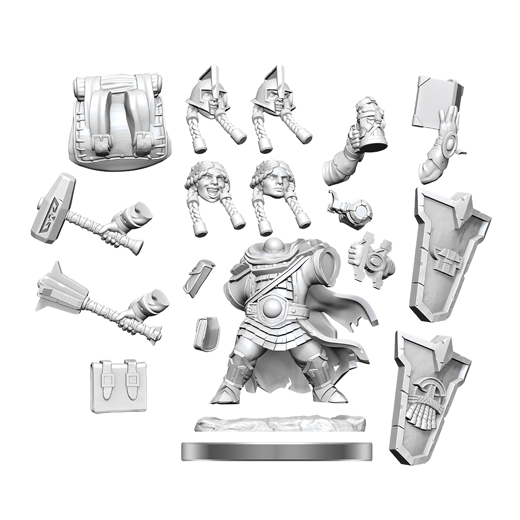 DND FRAMEWORKS: DWARF CLERIC FEMALE