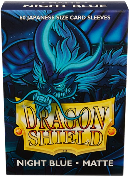 DRAGON SHIELD SLEEVES JAPANESE MATTE NIGHT BLUE 60CT | The CG Realm