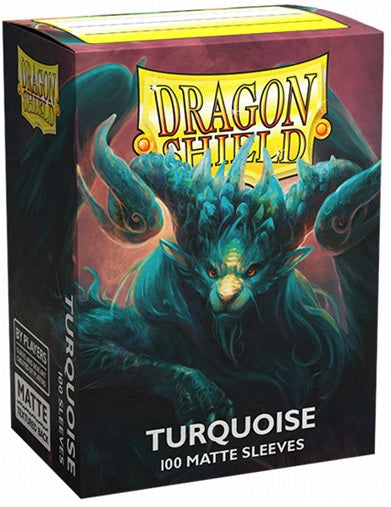 DRAGON SHIELD SLEEVES MATTE TURQUOISE 100CT | The CG Realm
