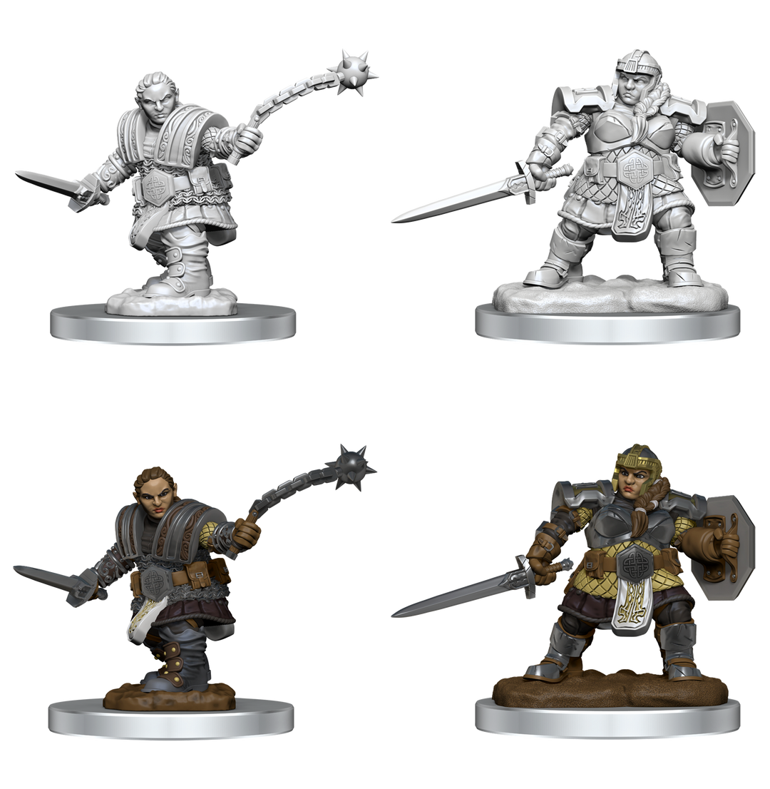 DND UNPAINTED MINIS WV16 DWARF FIGHTER FEMALE