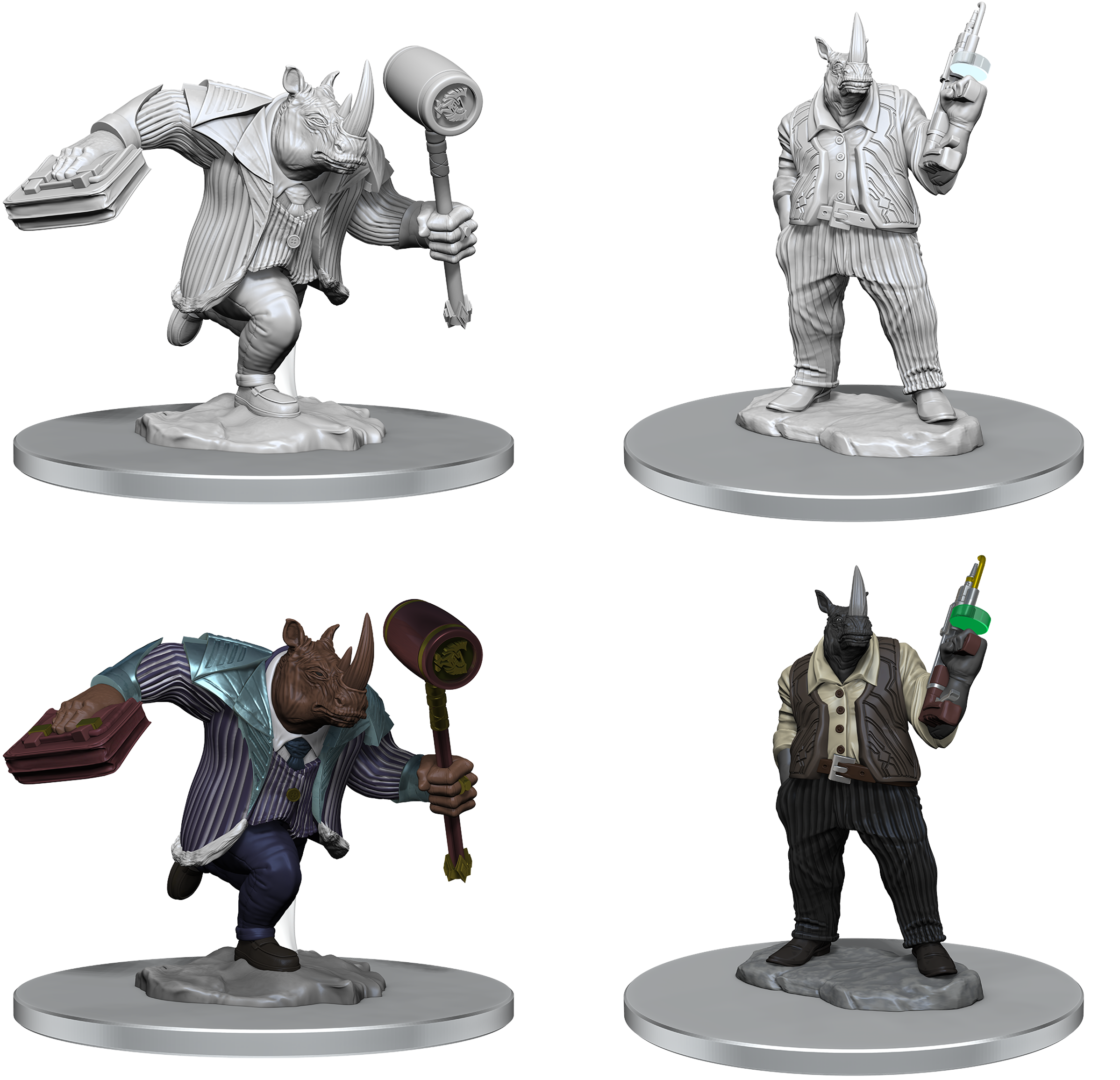 MTG UNPAINTED MINIS WV6 FREELANCE MUSCLE/RHOX | The CG Realm