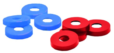 SKYTEAR RINGS FOR HEROES BASES 8CT RED/BLUE