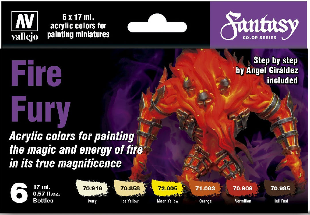 VALLEJO: FANTASY COLOR SERIES FIRE FURY
