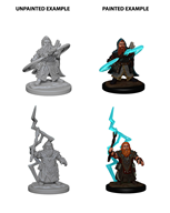 D&D Unpainted Miniature Deep Cuts Dwarf Male Sorcerer