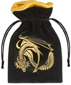 DICE BAG - DRAGON BLACK GOLDEN VELOUR