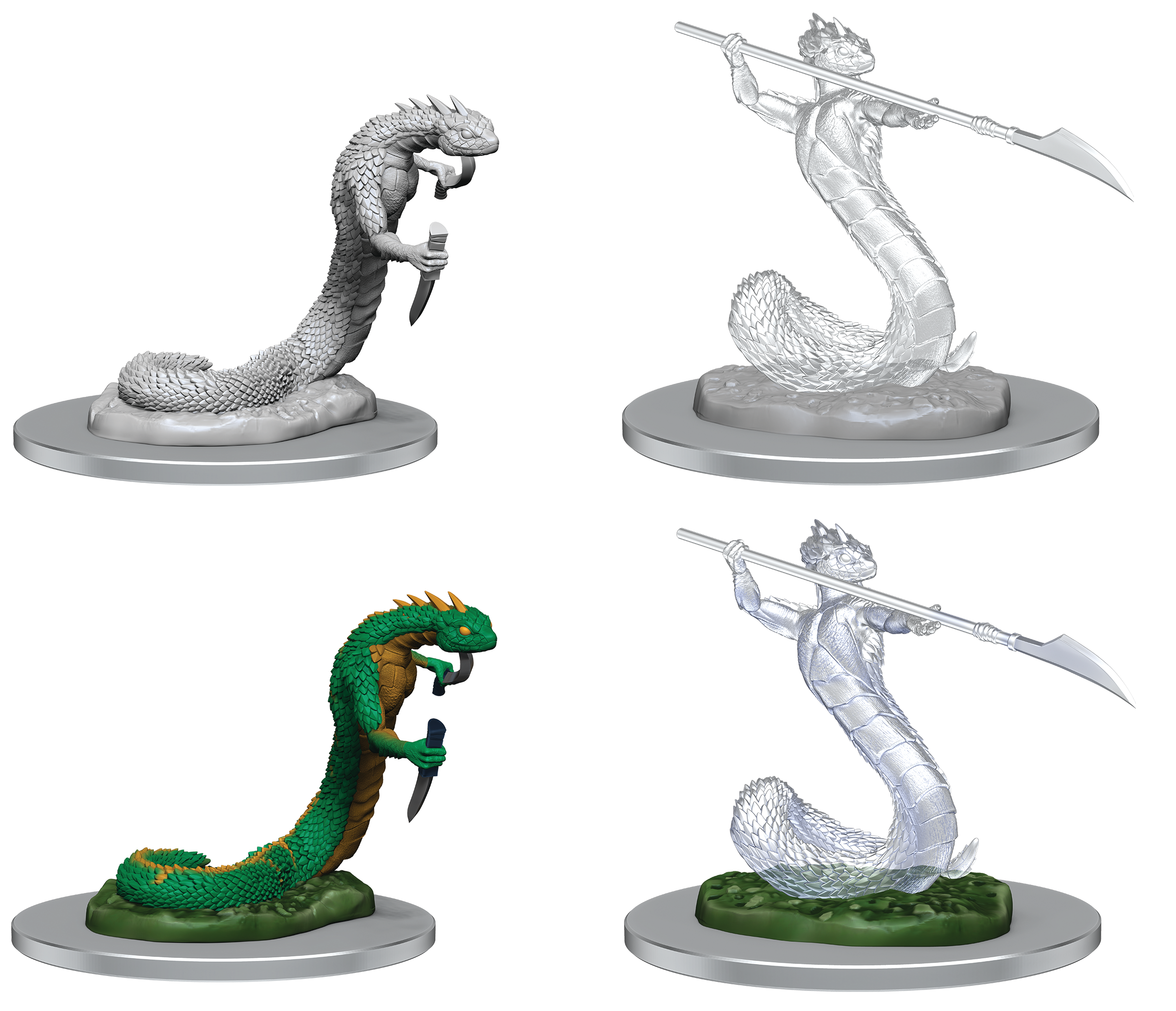CR UNPAINTED MINIS WV4 SERPENTFOLK/SERPENT GHOST | The CG Realm