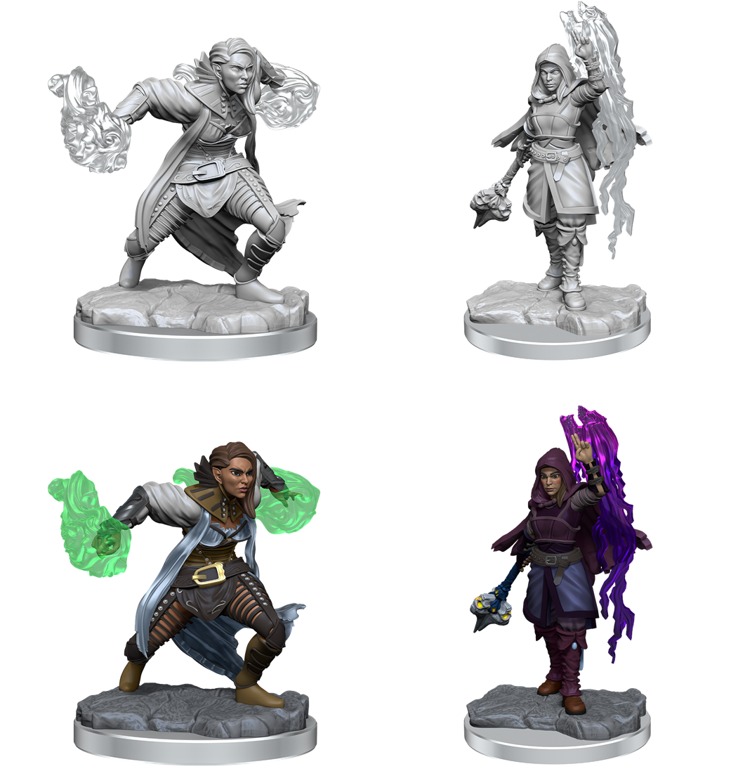 DND UNPAINTED MINIS WV20 HALF-ELF WARLOCK | The CG Realm