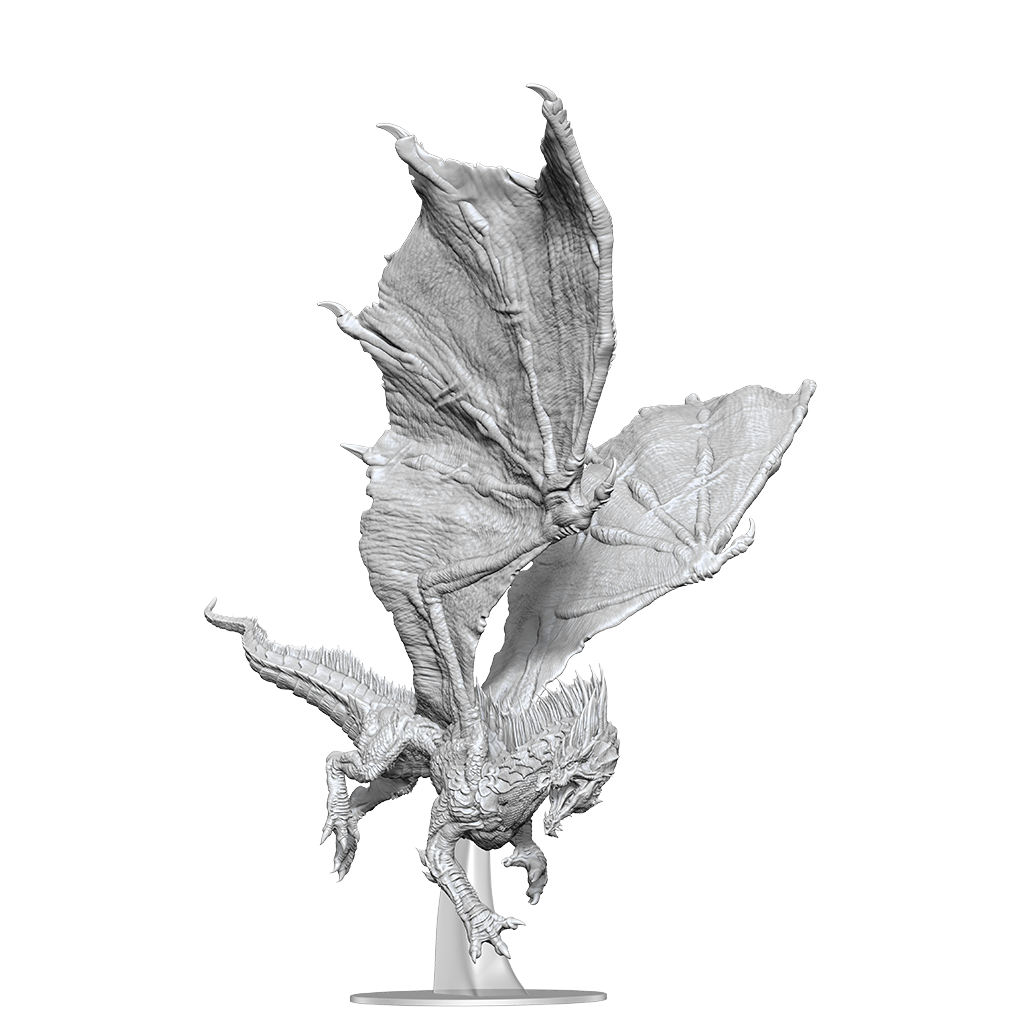 DND UNPAINTED MINIS ADULT GREEN DRAGON (Release Date: Q2/Q3 2022)