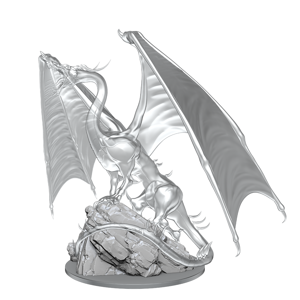 DND UNPAINTED MINIS WV17 YOUNG EMERALD DRAGON | The CG Realm