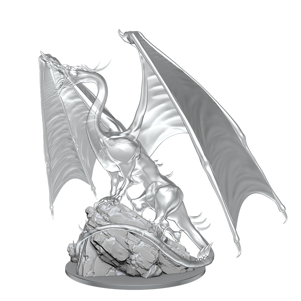 DND UNPAINTED MINIS WV17 YOUNG EMERALD DRAGON