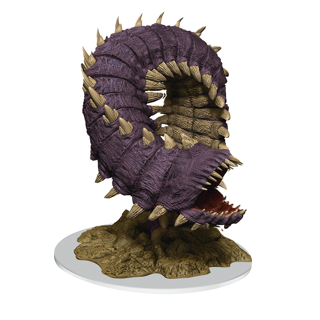 DND UNPAINTED MINIS PURPLE WORM (Release Date:  2022 Q4) | The CG Realm