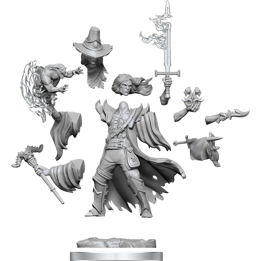 DND FRAMEWORKS: HUMAN WARLOCK MALE