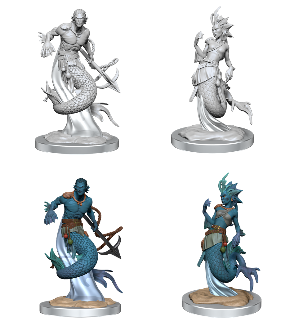 DND UNPAINTED MINIS WV20 MERFOLK | The CG Realm