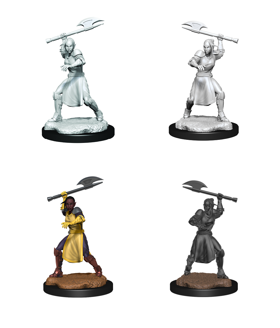 CR UNPAINTED MINIS WV1 HALF-ELF ECHO KNIGHT/FEMALE